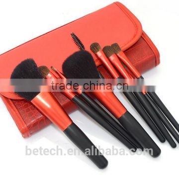 Body Use and Wood Handle Material Luxury 9pcs Mini Makeup Brushes Kit