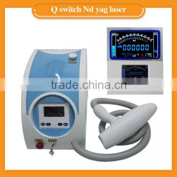 Q Switch Laser Machine 2015 Newest Frozen Feeling!! Q Switch Nd Yag Laser Permanent Tattoo Removal System Machine 1 HZ