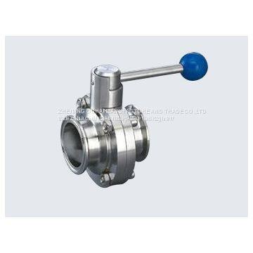 Stainless 3A clamped butter valve