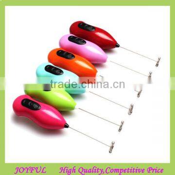 Battery operated stainless steel coffee stirrer household Electric Milk Frother