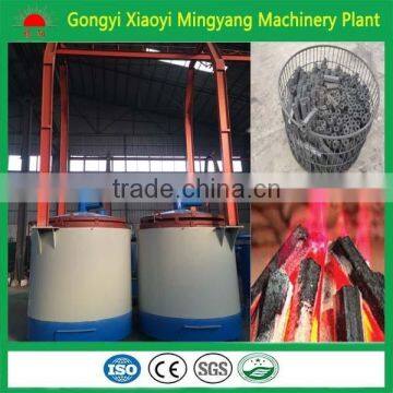 Hoist cylinder type carbonization furnace charcoal/charcoal briquette making machine