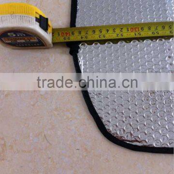 Foldable Sun Plain Car Visor PE Bubble Aluminum Foil With 2 Elastic Bands for Better Storage photo-3