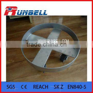 Stainless Steel Oil Drum Stacking Dolly with Four Wheels