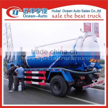 Hubei manufacturer tanker truck capacity 10cbm sewage suction tanker truck for sale