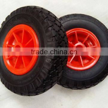 16inch 4.0-6 pu foam flat free wheel for hand trolley