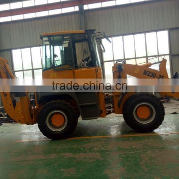 Agricultural loader 4x4 mini backhoe loader with joystick and AC