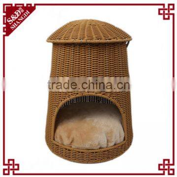 S&D Wholesale Plastic Rattan Cat House Cat Bed Cat Furniture Pet Bed Made in P.r.c photo-2