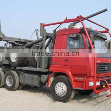 High efficiency and Benefit HOWO log transport truck