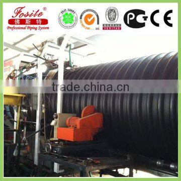 Large Diameter Black and White Plastic Polyethylene Pipe photo-5