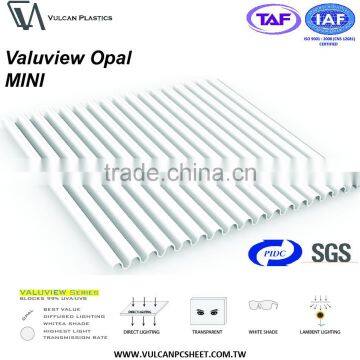 Co-Extruded Plastic Polycarbonate Corrugated Sheet (Valuview Opal MINI) photo-3