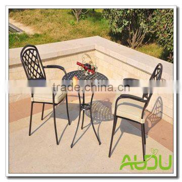 Audu 3 Pieces Patio Garden Outdoor Cast Aluminium Bistro Set