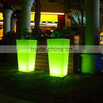Rechargeable Lithium Ion Battery Powered Color Changeable by Remote Control Flowering Pot Plant Pots