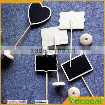 10 Pcs Mini Wood Blackboard Chalkboard Easel With Stand And Sturdy Thick Base photo-5