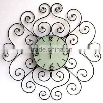 DIY metal wall clock with diamond MX050