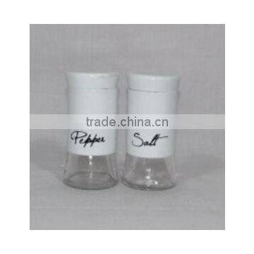 2 pieces mat shinning stainless steel coated jar glass spice cork with best quality and low price