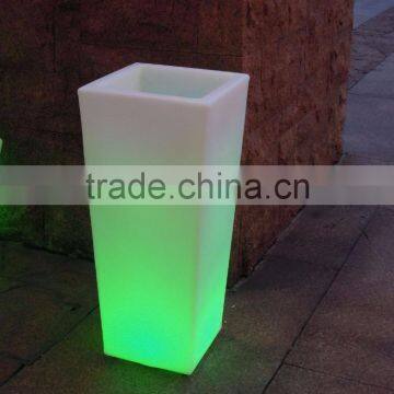 China Factory LED Luminous Plastic Plant Pot Wonderful Tall LED Flowerpot Color Changing LED Flower Pot photo-6