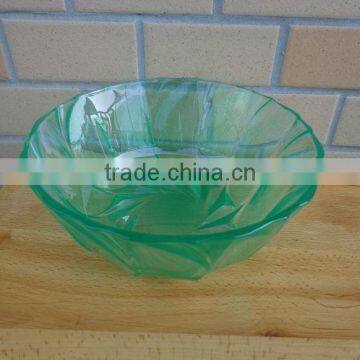 machine pressed glass salad bowls