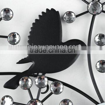 China Manufacturer Low Price Black Cute Bird Wall Clock photo-4