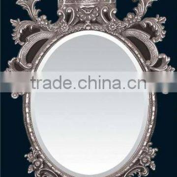 Luxury style framed wall decorative round mirror