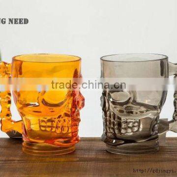 New Style Wholesale 550ml LED Acrylic Drinkware Skull Plastic Cup Mug Halloween Decorations photo-6