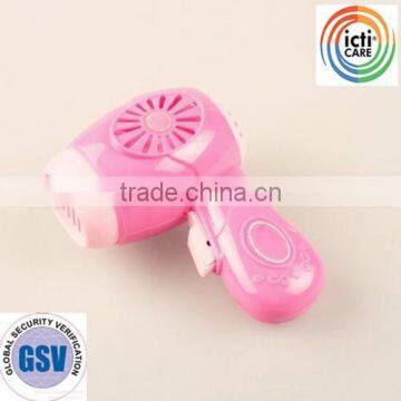 2015 hot new hairdryer toy for children hairdryer play gift toy for kids mini colourful hairdryer toy from dongguan ICTI s