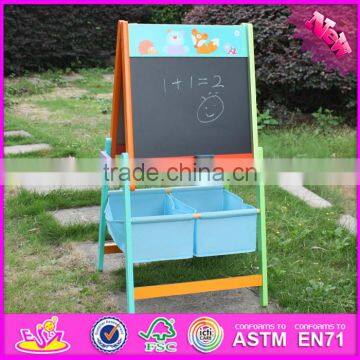 2016 New Design Multi-function Children Wooden Portable Drawing Board With Magnetic Letters W12B102 photo-2