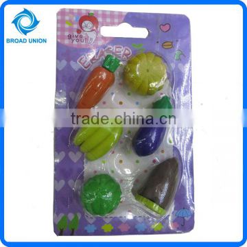 Cute 3d Eraser Fruit and vegetable shape eraser Mini Eraser