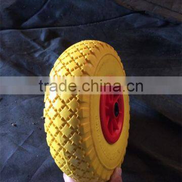 3.00-4 Flat Free PU Foam Rubber Wheel photo-2