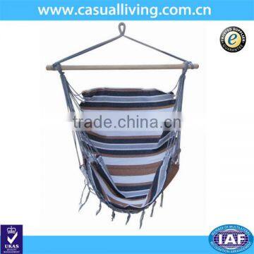 balcony adult hammock chair with wooden bar teardrop swing chair