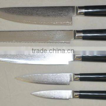Micarta Handle Damascus Knife Set photo-2