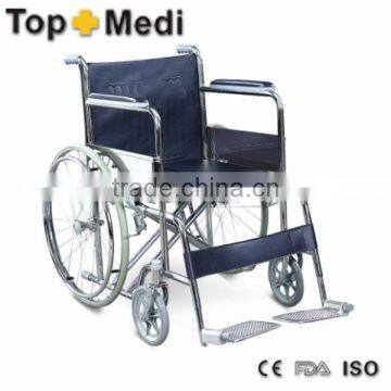 HARD SEAT CUSHION STEEL WEELCHAIR TOPMEDI TSW810Y