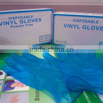 Long Powdered exam vinyl glove,Onetime use vinyl gloves,Light Powdered Vinyl gloves,cleanroom vinyl gloves,