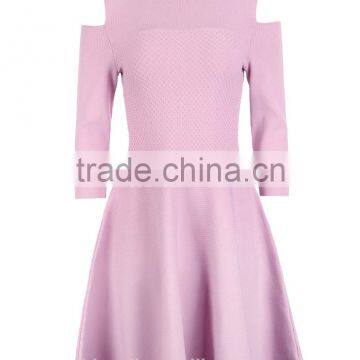 Women Fashion Dresses Winter 2017Knee Length Dress Patterns photo-3
