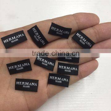2017 Customized High Quality Hair Extension Woven Labels