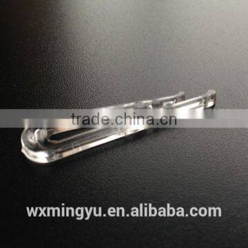 transparent shirt packaging accessories for men's shirt, plastic shirt clips