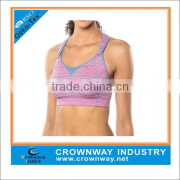 custom women racer-back well-ventilated sport bra