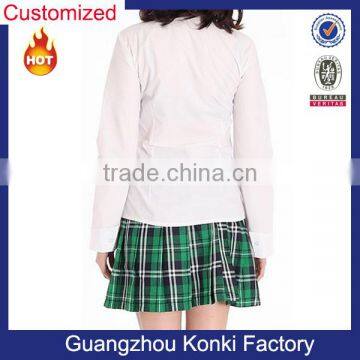 Factory OEM Custom Plaid Pattern Skirt Girls High School Uniform photo-2