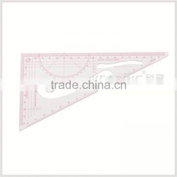 Kearing sanwich line triangle scale ruler, 1/4 & 1/5 scale for fashion design, high quality ruler for sewing market #8545