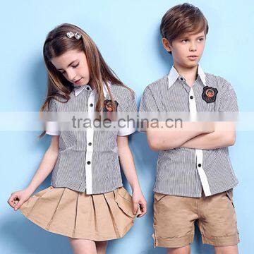 Wholesale Classic Design School Shirt And Khaki Skirt And Short Pants photo-2