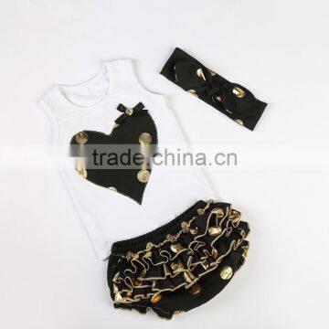 Wholesale Baby Clothing Set , Gold Baby Cotton Outift, New Style Clothes in Stock photo-4