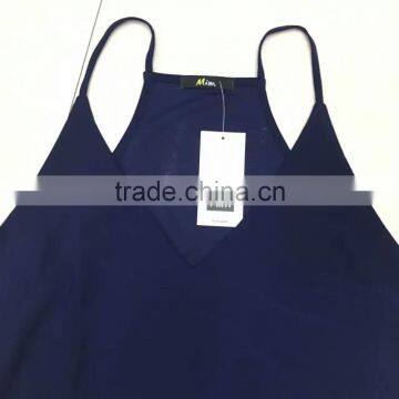 Yiwu Surplus Inventories Ladies Blank Silk Tank Top photo-3