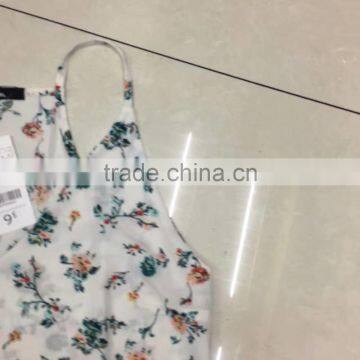 Yiwu Surplus Inventories Women Fashion Sexy Flower Printing Tank Top photo-3