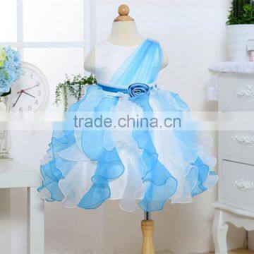 MGOO Top Sale Little Girl Party Dresses 12 Years Old Girl Princess Dress Flowers Dress 111-2 photo-4