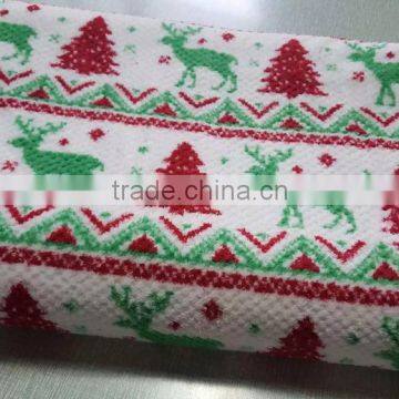 Printed Jacquard Coral Fleece Fabric photo-5