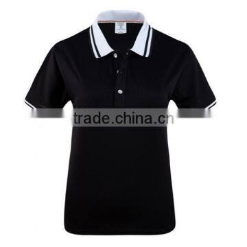 Womens Polo Shirt Contrast Collar Design photo-6