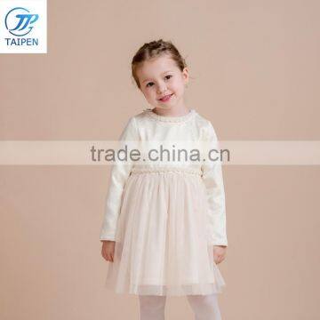 2017 Girls Frock Designs Latest For Party Wear Knitted Winter Party Dress Children Clothes Wholesale