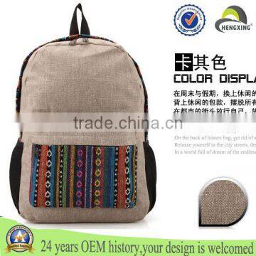 Custom Canvas Korean Style Laptop Backpack Cheap Girls School Backpack Bag