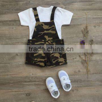 ShiJ Baby Boys and Girls Jumpsuit 2016 Summer Camouflage Kids Clothes photo-3