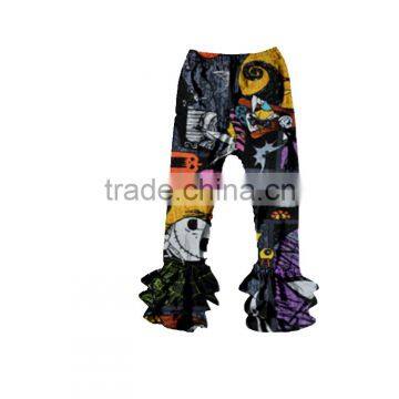 Wholesale Giggle Moon Latest Design Fall and Winter Children Girls Cotton Triple Ruffle Christmas Pants photo-4