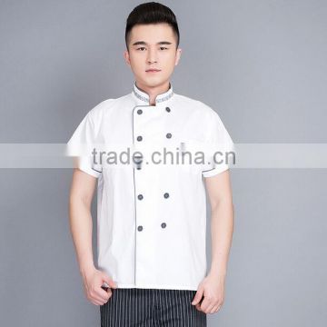 Good Quality Guangzhou Manufacturer Cheap Short White French Chef Uniform Sets Wholesale